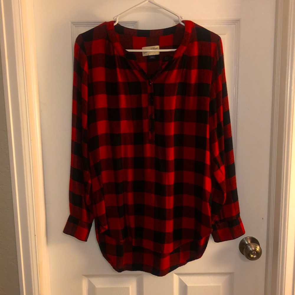 NWOT Flannel Tunic